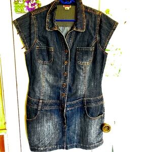 Vintage Mossimo Short Denim Dress size XL